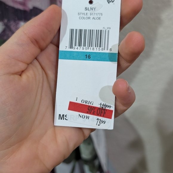 NWT Asymmetrical Tiered Chiffon Dress Size 16 - Picture 3 of 9